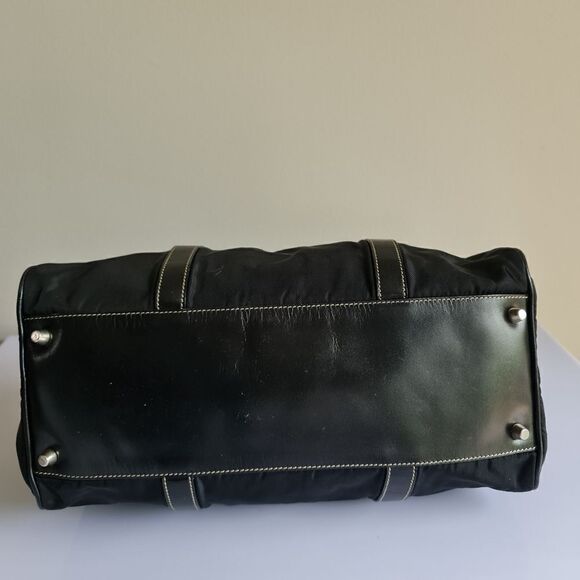 Authentic Prada Tessuto Nylon Satchel Bag Black - Picture 5 of 16